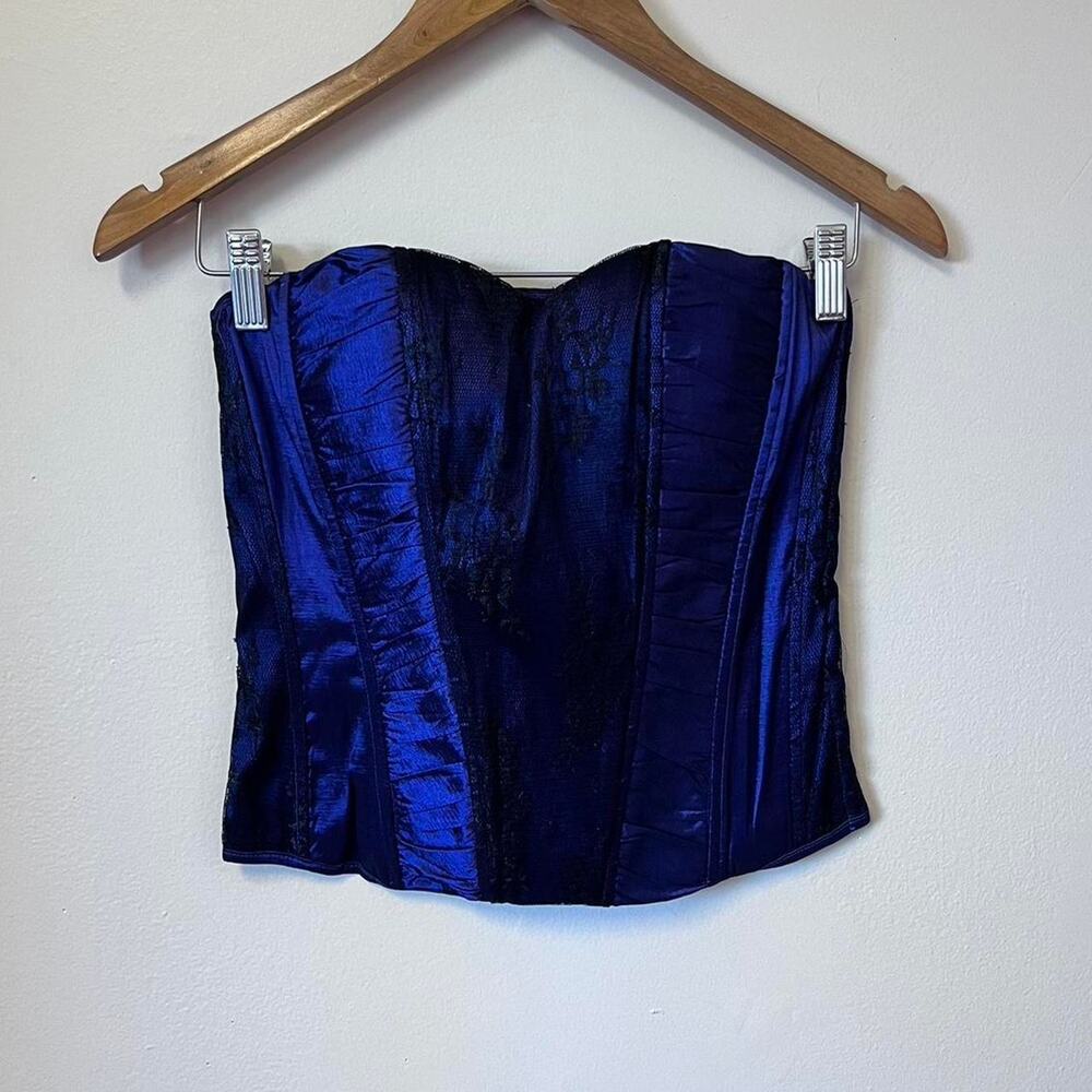Deadstock bluepurple corset top